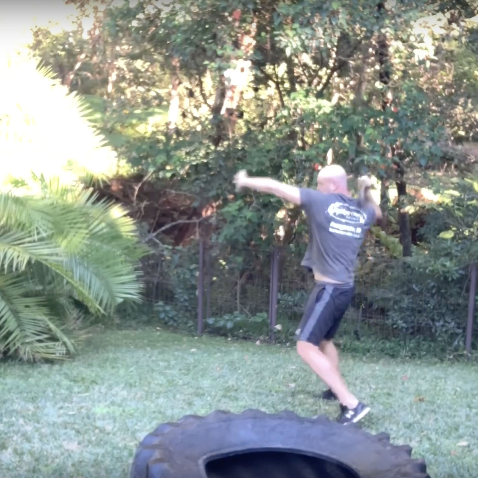 steel mace tyre workout