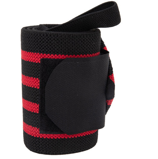 red wrist wraps