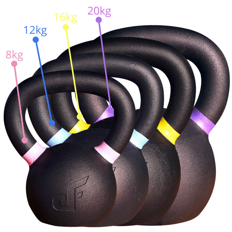colour coded kettlebell
