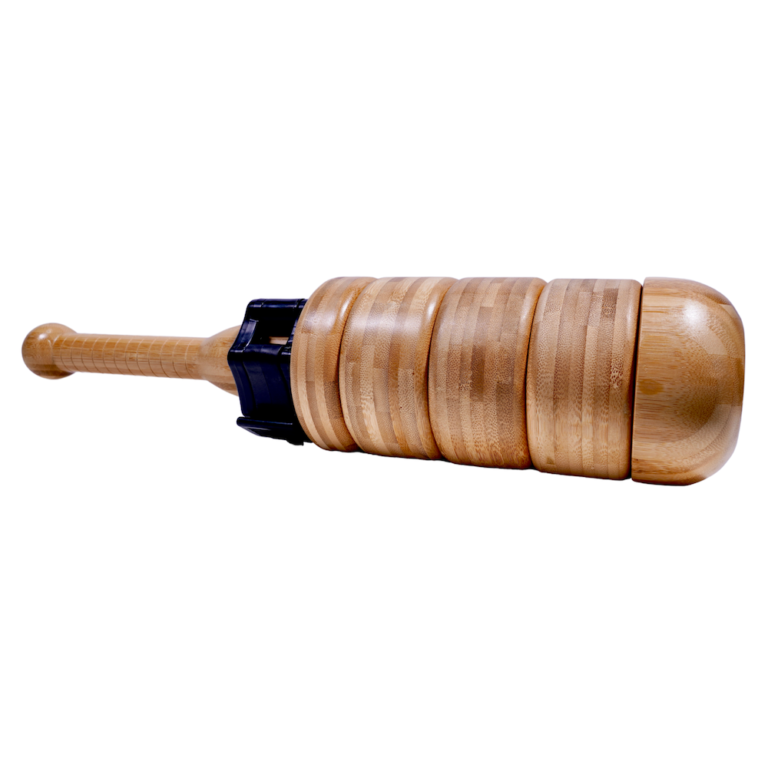 Bad Company Wooden Indian Club Bell I Vliegkruimel van geperst hout incl. verzegeling I 1 kg
